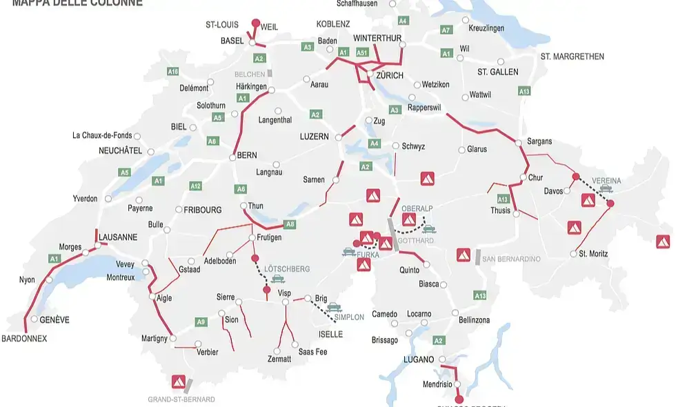 Dálniční známka · Švýcarsko · Zákaznické informace